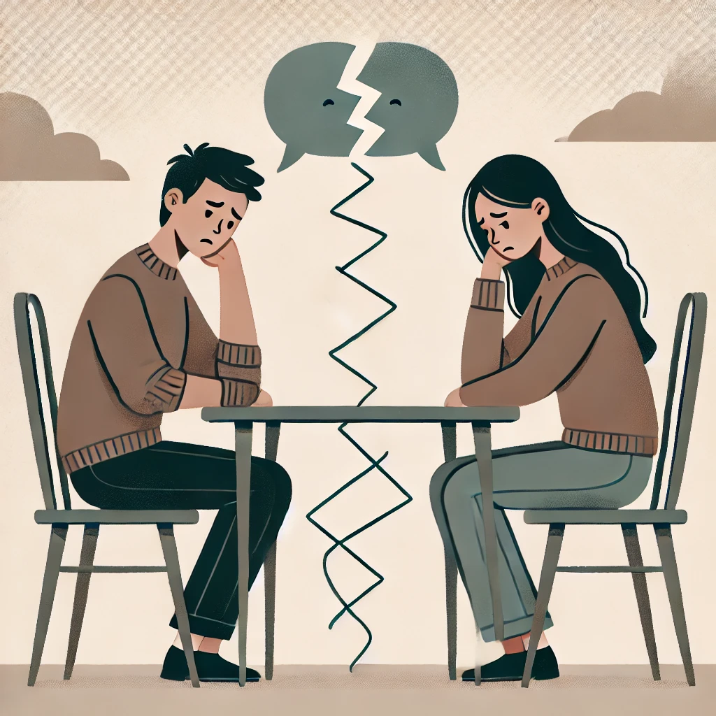 Communication Breakdown" in a relationship.