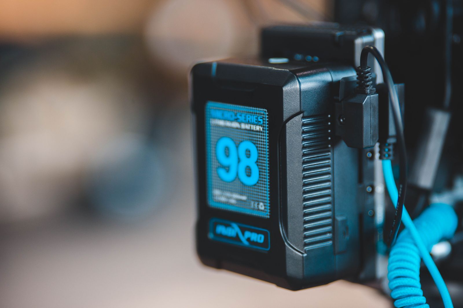 Portable battery with digital display